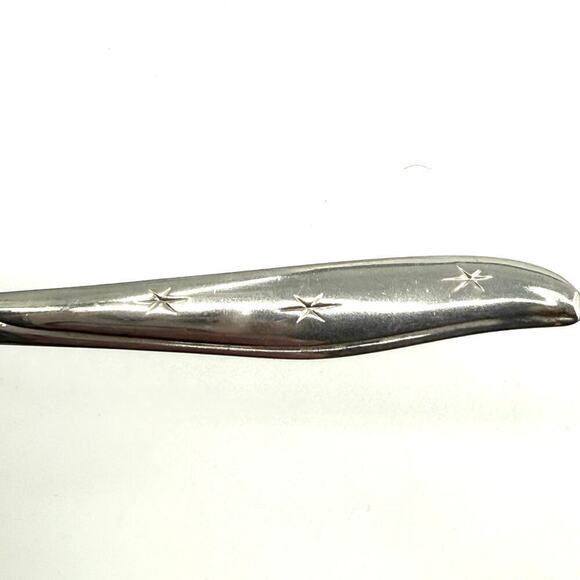 MARCREST Set of 4 Atomic Starburst MCM 6” Oval  Teaspoons Stainless USA Made - Picture 3 of 5